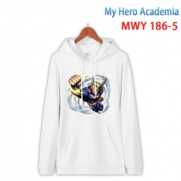 My Hero Academia Long sleeve hooded patch pocket cotton sweatshirt from S to 4XL  MWY 186 5