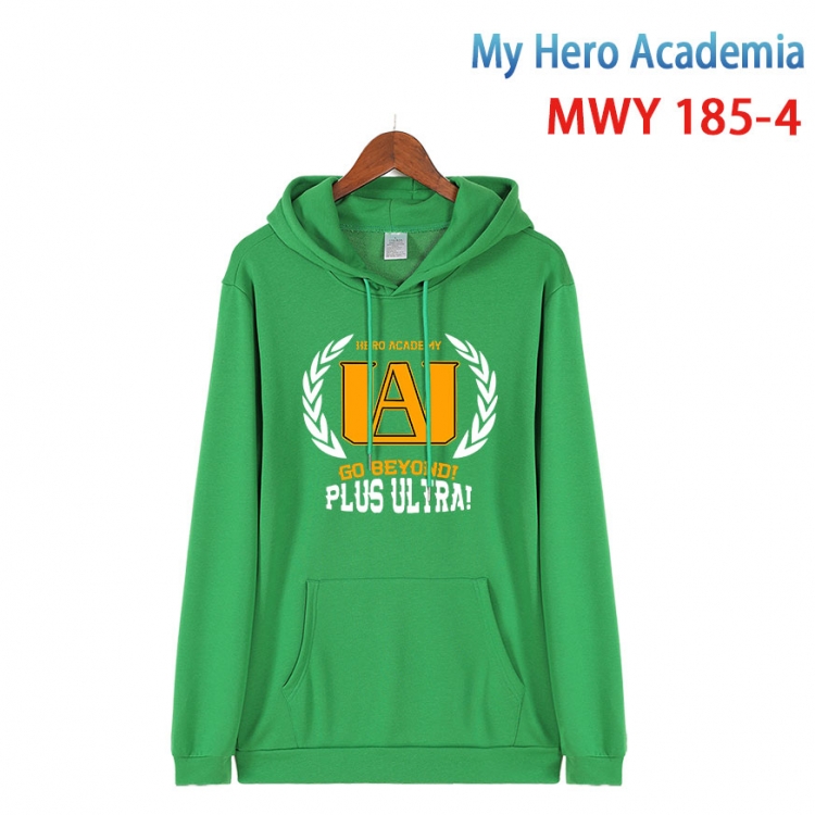 My Hero Academia Long sleeve hooded patch pocket cotton sweatshirt from S to 4XL MWY 185 4