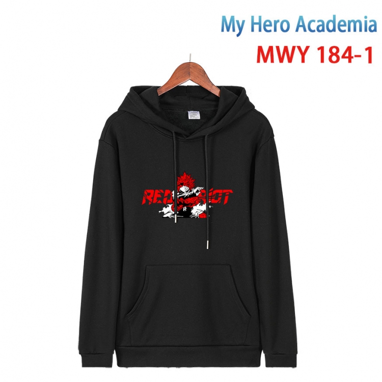My Hero Academia Long sleeve hooded patch pocket cotton sweatshirt from S to 4XL  MWY 184 1