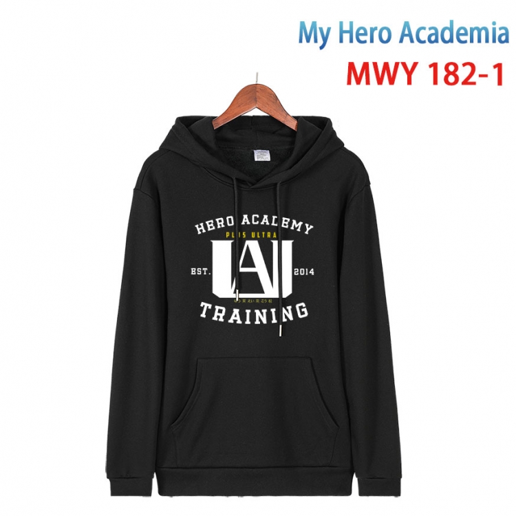 My Hero Academia Long sleeve hooded patch pocket cotton sweatshirt from S to 4XL  MWY 182 1