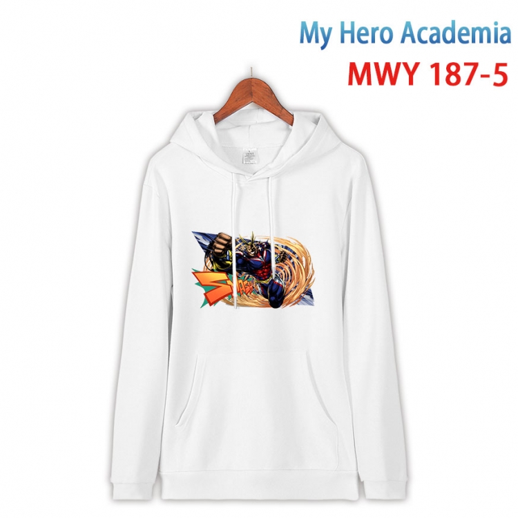 My Hero Academia Long sleeve hooded patch pocket cotton sweatshirt from S to 4XL  MWY 187 5