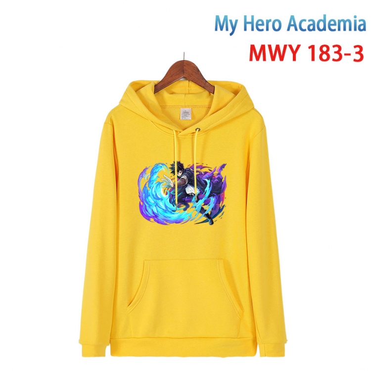 My Hero Academia Long sleeve hooded patch pocket cotton sweatshirt from S to 4XL   MWY 183 3