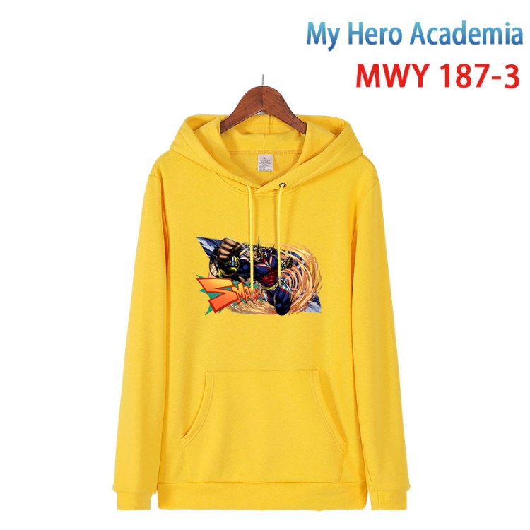 My Hero Academia Long sleeve hooded patch pocket cotton sweatshirt from S to 4XL  MWY 187 3