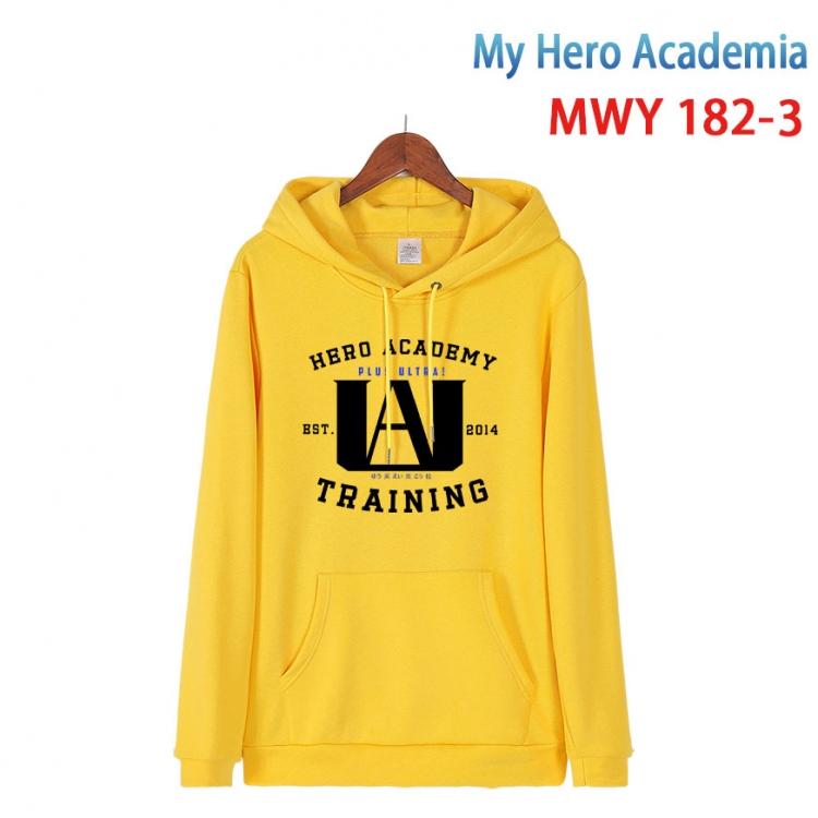 My Hero Academia Long sleeve hooded patch pocket cotton sweatshirt from S to 4XL MWY 182 3