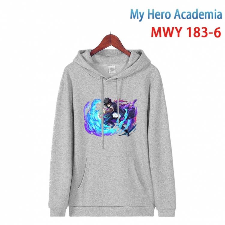 My Hero Academia Long sleeve hooded patch pocket cotton sweatshirt from S to 4XL   MWY 183 6