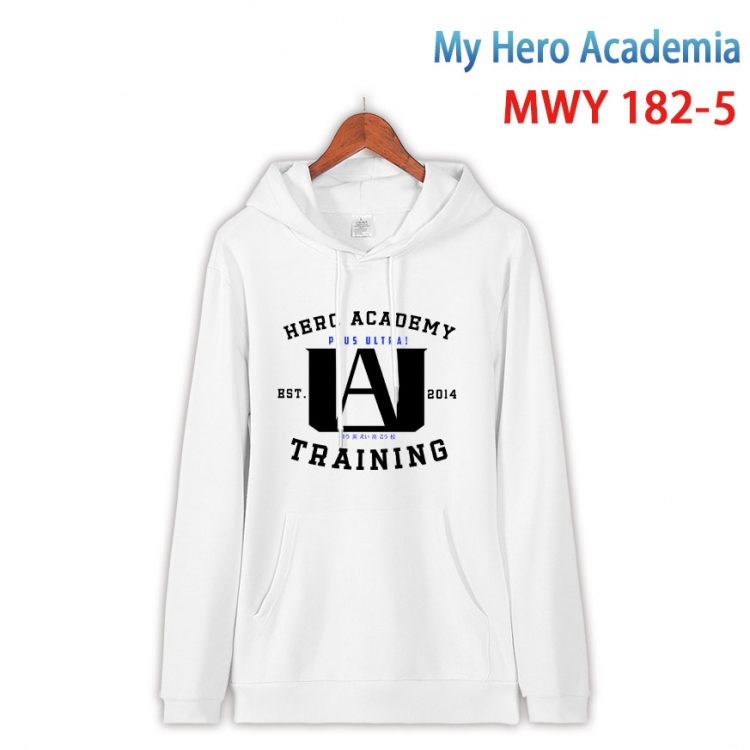 My Hero Academia Long sleeve hooded patch pocket cotton sweatshirt from S to 4XL   MWY 182 5