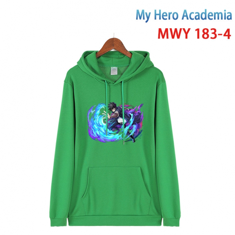 My Hero Academia Long sleeve hooded patch pocket cotton sweatshirt from S to 4XL  MWY 183 4