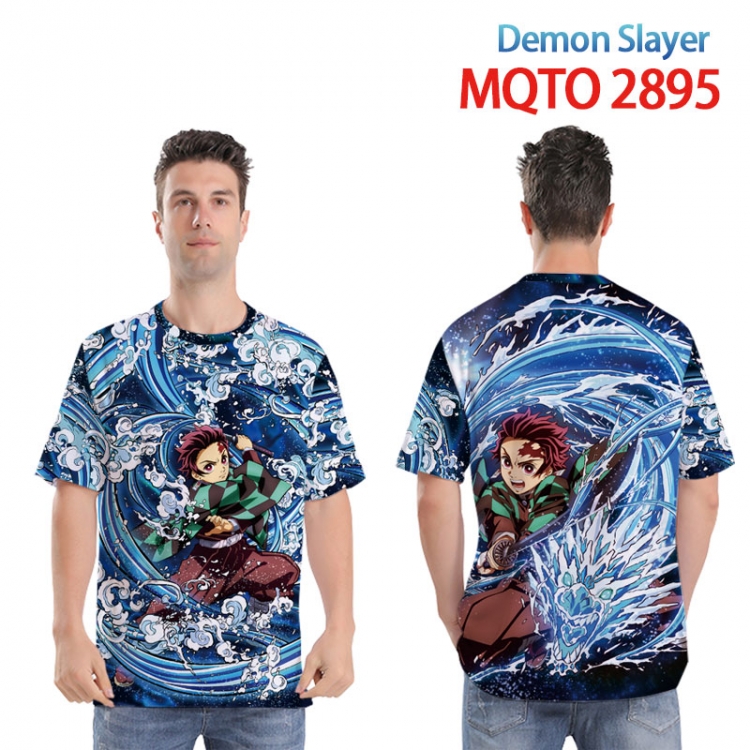Demon Slayer Kimets Full color printed short sleeve T-shirt from XXS to 4XL MQTO2895