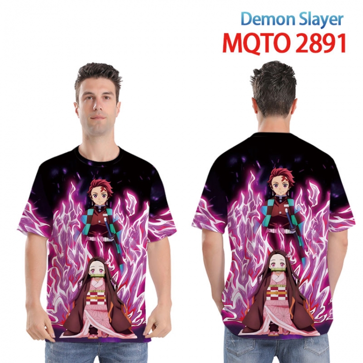 Demon Slayer Kimets Full color printed short sleeve T-shirt from XXS to 4XL MQTO2891