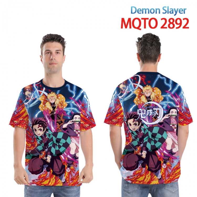 Demon Slayer Kimets Full color printed short sleeve T-shirt from XXS to 4XL MQTO2892