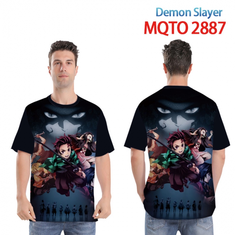 Demon Slayer Kimets Full color printed short sleeve T-shirt from XXS to 4XL MQTO2887