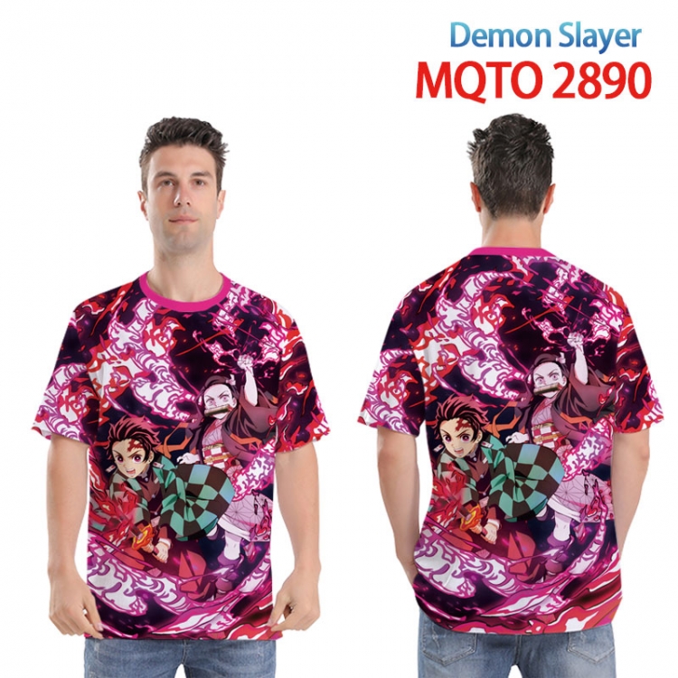 Demon Slayer Kimets Full color printed short sleeve T-shirt from XXS to 4XL MQTO2890