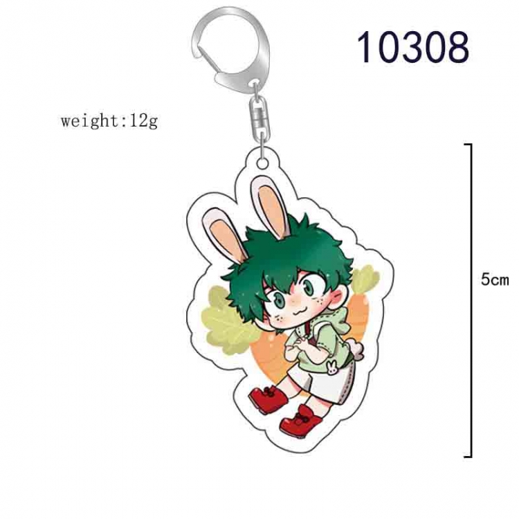 My Hero Academia Anime acrylic Key Chain  price for 5 pcs 10308