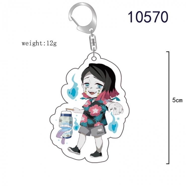Demon Slayer Kimets Anime acrylic Key Chain  price for 5 pcs 10570