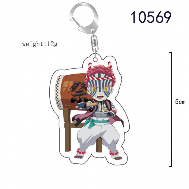 Demon Slayer Kimets Anime acrylic Key Chain  price for 5 pcs 10569