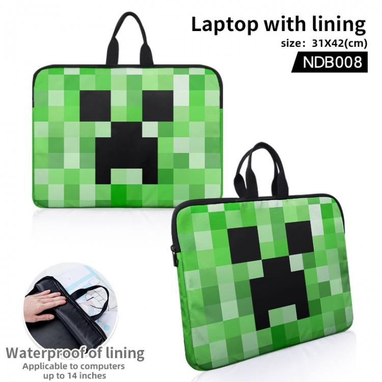 Minecraft Animation computer liner bag (single style can be customized with pictures) NDB008