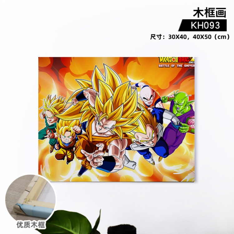 DRAGON BALL Anime wooden frame painting 30X40cm support customized pictures KH093