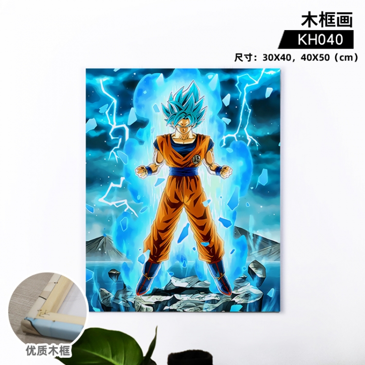 DRAGON BALL Anime wooden frame painting 30X40cm support customized pictures KH040