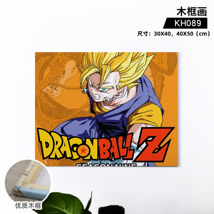 DRAGON BALL Anime wooden frame painting 30X40cm support customized pictures KH089