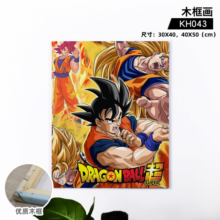 DRAGON BALL Anime wooden frame painting 30X40cm support customized pictures  KH043