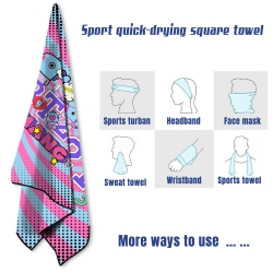 BTS  sports towel sweat-absorb...