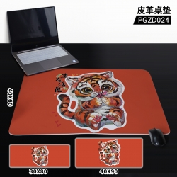 Tiger pattern cartoon  leather...