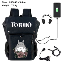 TOTORO Flip Data USB Backpack ...