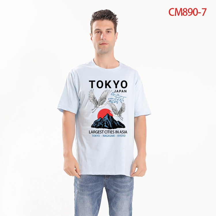 Tokyo Ghoul Printed short-sleeved cotton T-shirt from S to 4XL CM-890-7