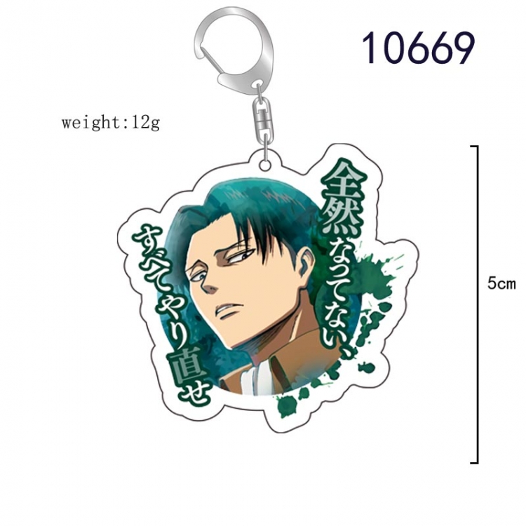 Shingeki no Kyojin Anime acrylic Key Chain  price for 5 pcs  10669