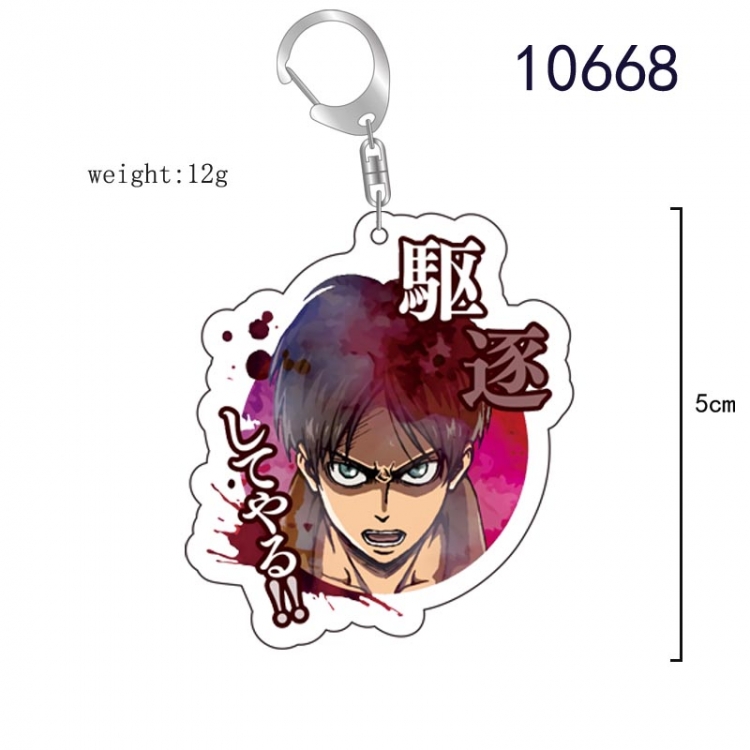 Shingeki no Kyojin Anime acrylic Key Chain  price for 5 pcs 10668