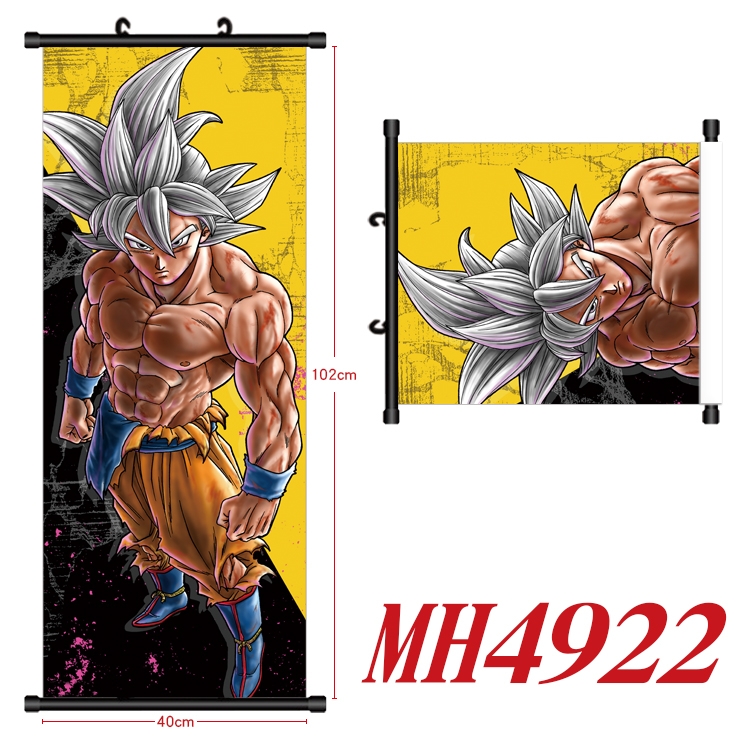 DRAGON BALL Anime black Plastic rod Cloth painting Wall Scroll 40X102CM MH4922