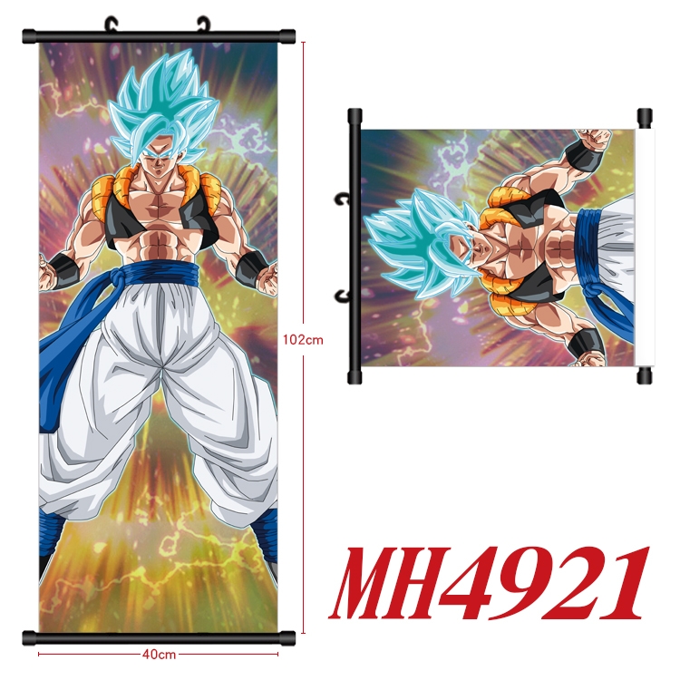 DRAGON BALL Anime black Plastic rod Cloth painting Wall Scroll 40X102CM  MH4921