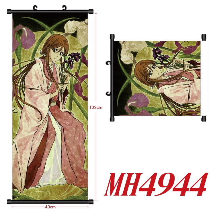 Bleach Anime black Plastic rod Cloth painting Wall Scroll 40X102CM  MH4944