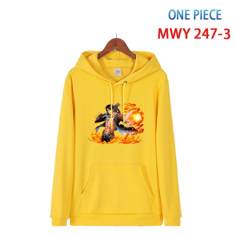 One Piece Cotton Hooded Patch Pocket Sweatshirt from S to 4XL MWY-247-3