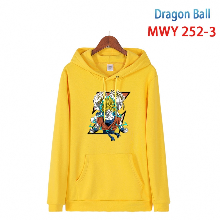 DRAGON BALL  Cotton Hooded Patch Pocket Sweatshirt from S to 4XL MWY-252-3