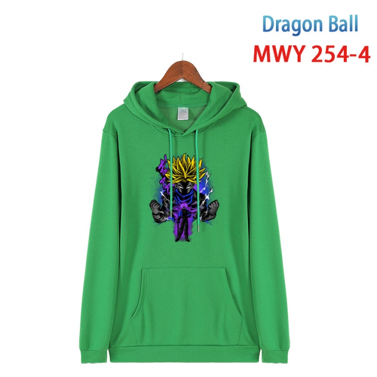 DRAGON BALL  Cotton Hooded Patch Pocket Sweatshirt from S to 4XL MWY-254-4