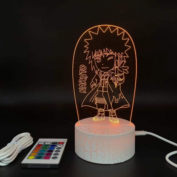 Naruto creative visualization lamp Standing Plates white cracked base 205x143x59mm