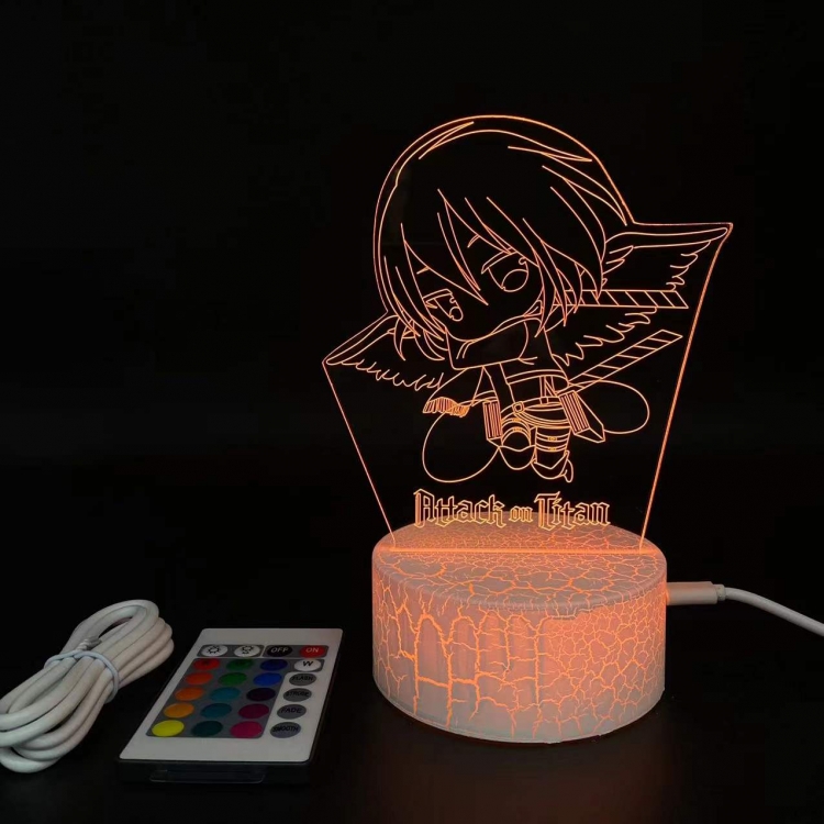  Shingeki no Kyojin  creative visualization lamp  Standing Plates white cracked base 205x143x59mm