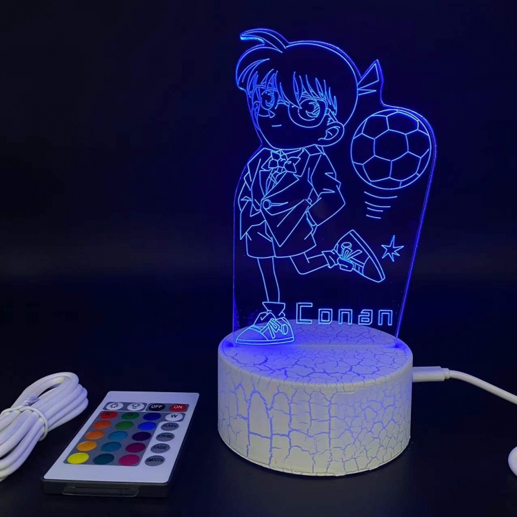  Detective conan  creative visualization lamp  Standing Plates white cracked base 205x143x59mm