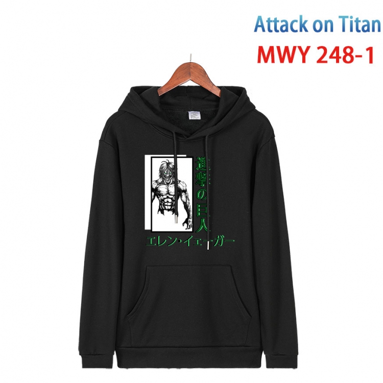 Shingeki no Kyojin Cotton Hooded Patch Pocket Sweatshirt from S to 4XL MWY 248 1