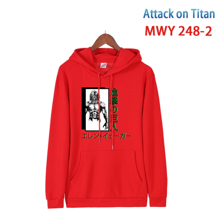 Shingeki no Kyojin Cotton Hooded Patch Pocket Sweatshirt from S to 4XL MWY 248 2