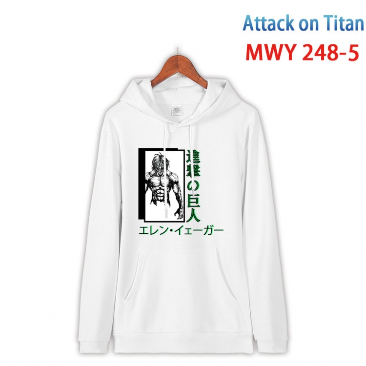 Shingeki no Kyojin Cotton Hooded Patch Pocket Sweatshirt from S to 4XL MWY 248 5