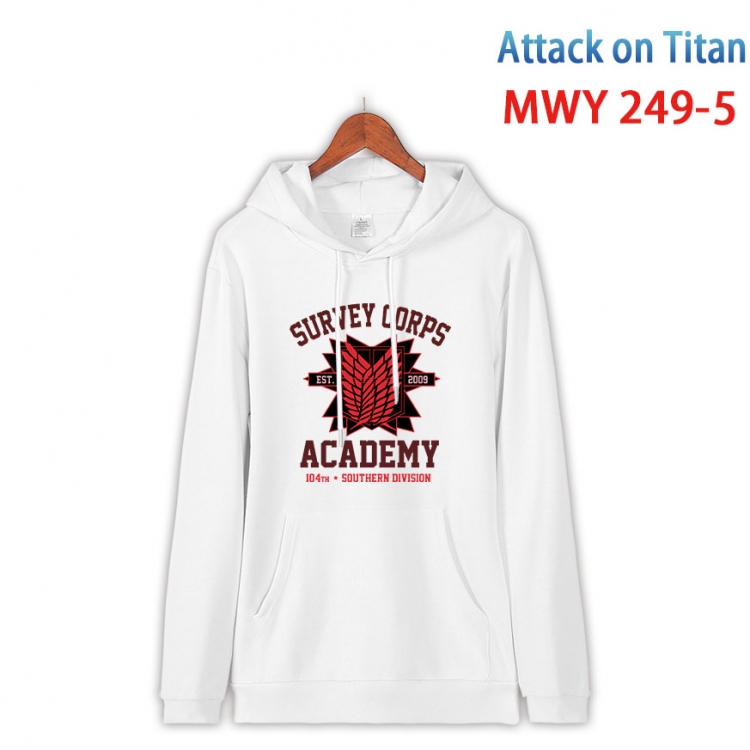 Shingeki no Kyojin Cotton Hooded Patch Pocket Sweatshirt from S to 4XL MWY 249 5