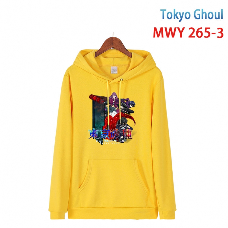 Tokyo Ghoul cartoon  Hooded Patch Pocket Sweatshirt from S to 4XL  MWY 265 3