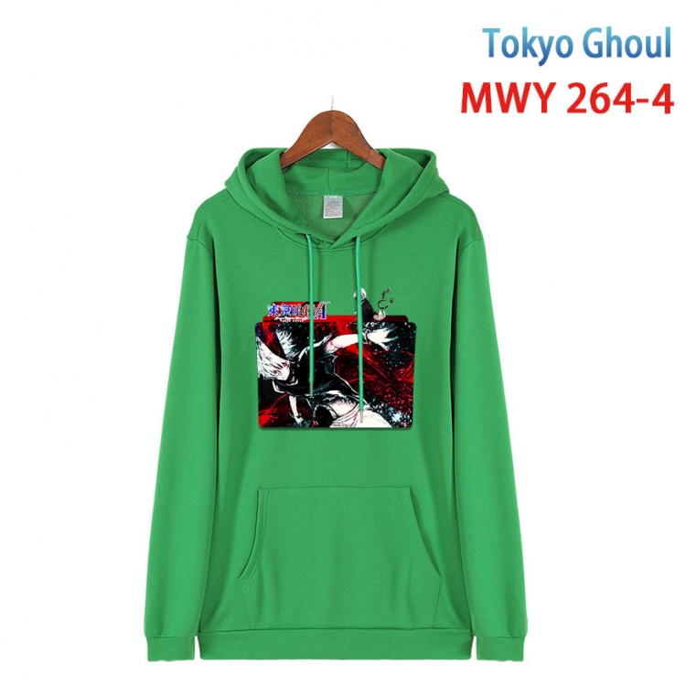 Tokyo Ghoul cartoon  Hooded Patch Pocket Sweatshirt from S to 4XL MWY 264 4