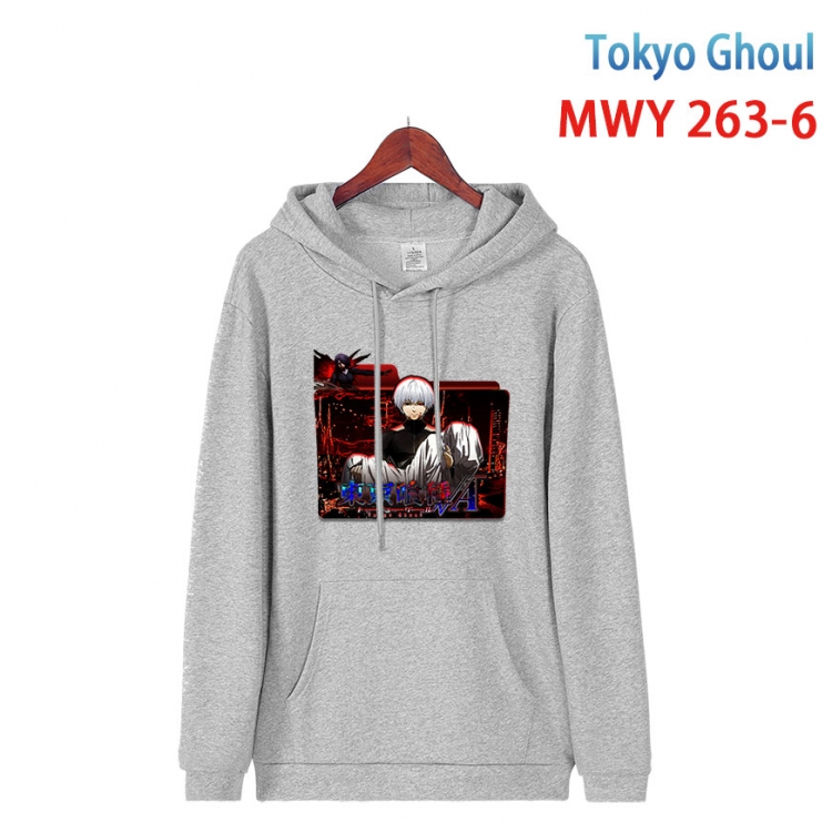 Tokyo Ghoul cartoon  Hooded Patch Pocket Sweatshirt from S to 4XL MWY 263 6