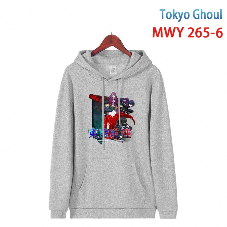 Tokyo Ghoul cartoon  Hooded Patch Pocket Sweatshirt from S to 4XL MWY 265 6