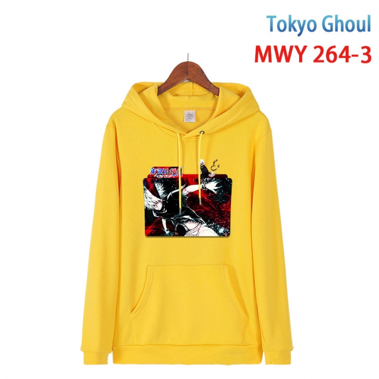 Tokyo Ghoul cartoon  Hooded Patch Pocket Sweatshirt from S to 4XL  MWY 264 3
