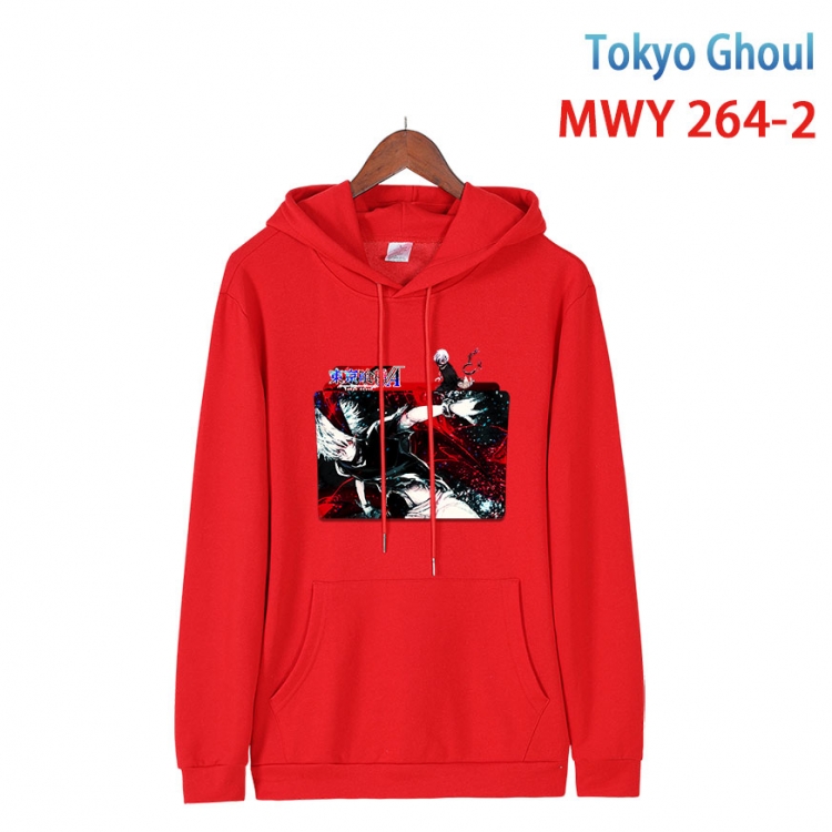 Tokyo Ghoul cartoon  Hooded Patch Pocket Sweatshirt from S to 4XL MWY 264 2