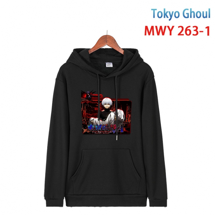 Tokyo Ghoul cartoon  Hooded Patch Pocket Sweatshirt from S to 4XL MWY 263 1